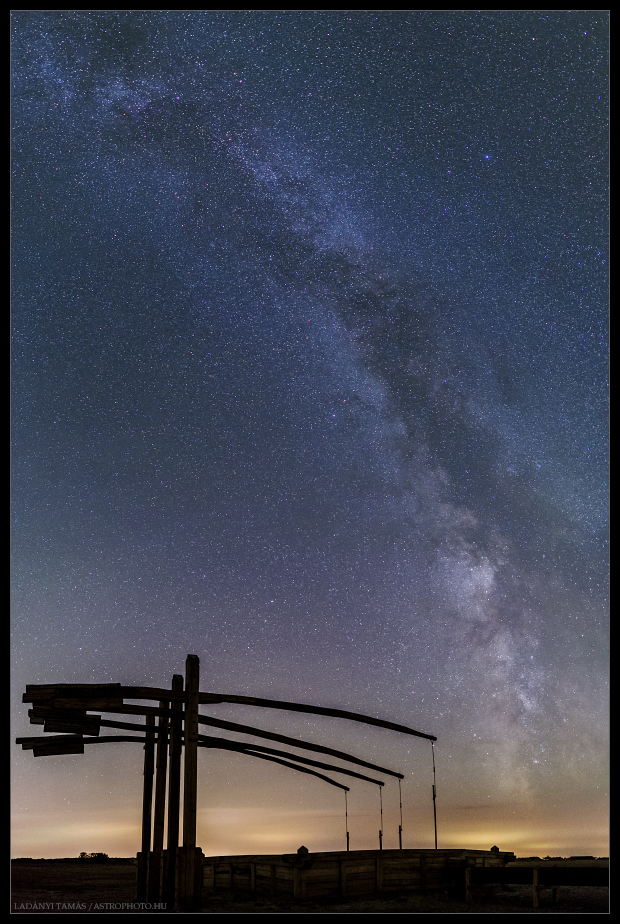 The Milky Way behind a characteristic Hungarian sw